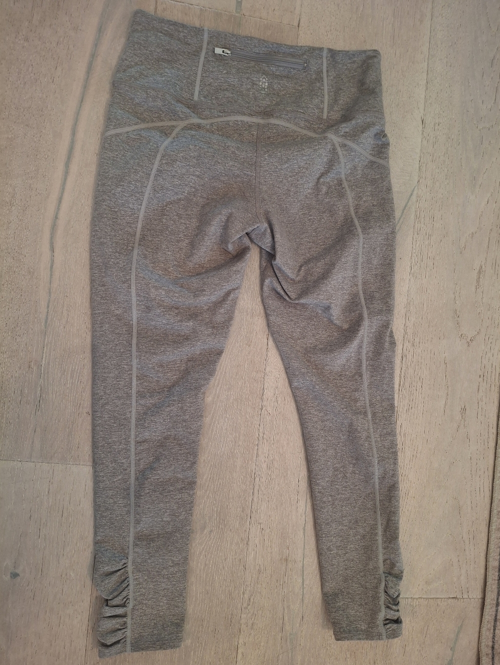 FP Movement by Free People Gray High-Waist Active Leggings with Back Zip